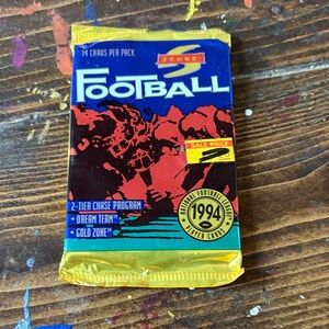 NFL Score Football Trading Cards - Red, Blue, Gold